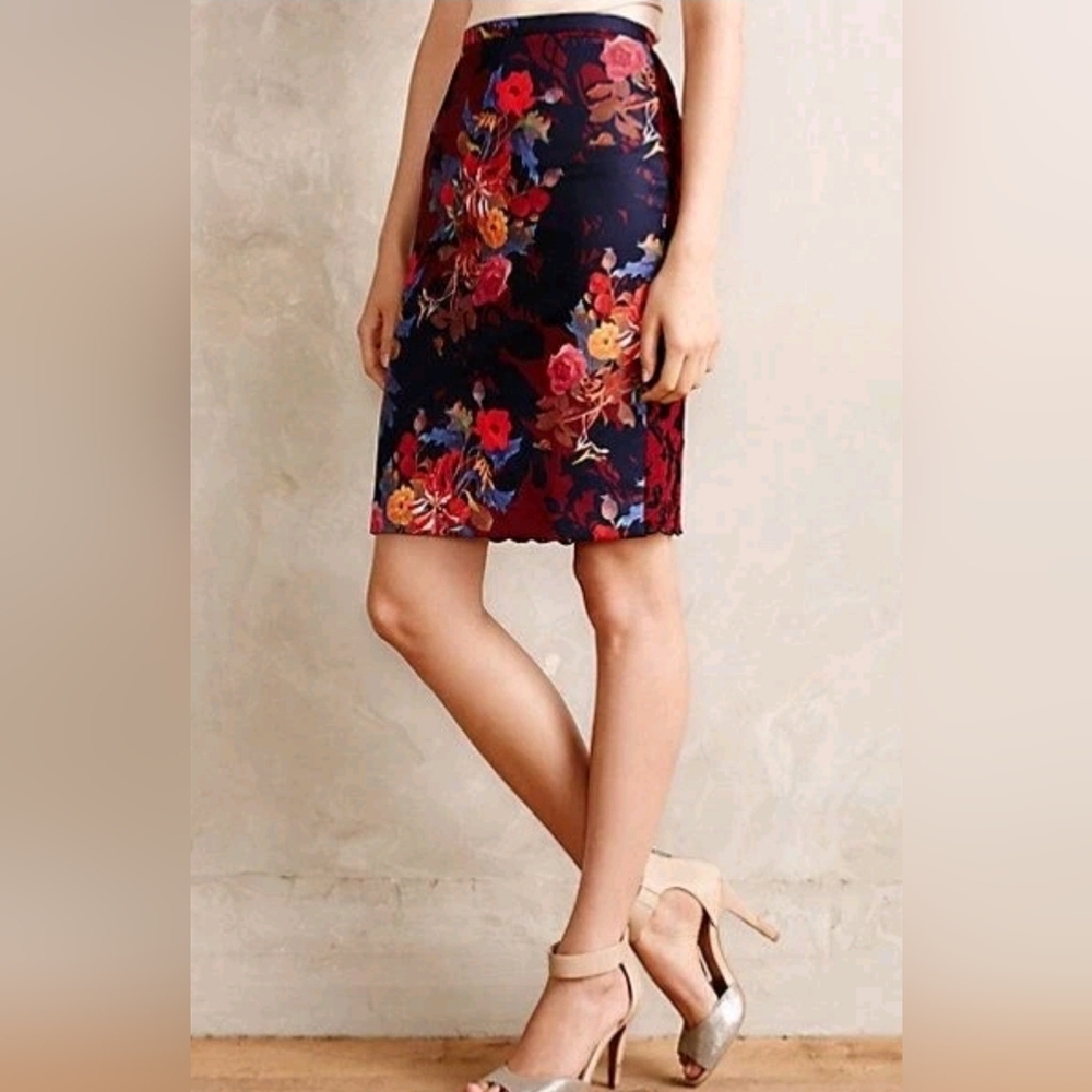 Anthropologie Quinn Lace Pencil Skirt by Leifsdottir Size 0